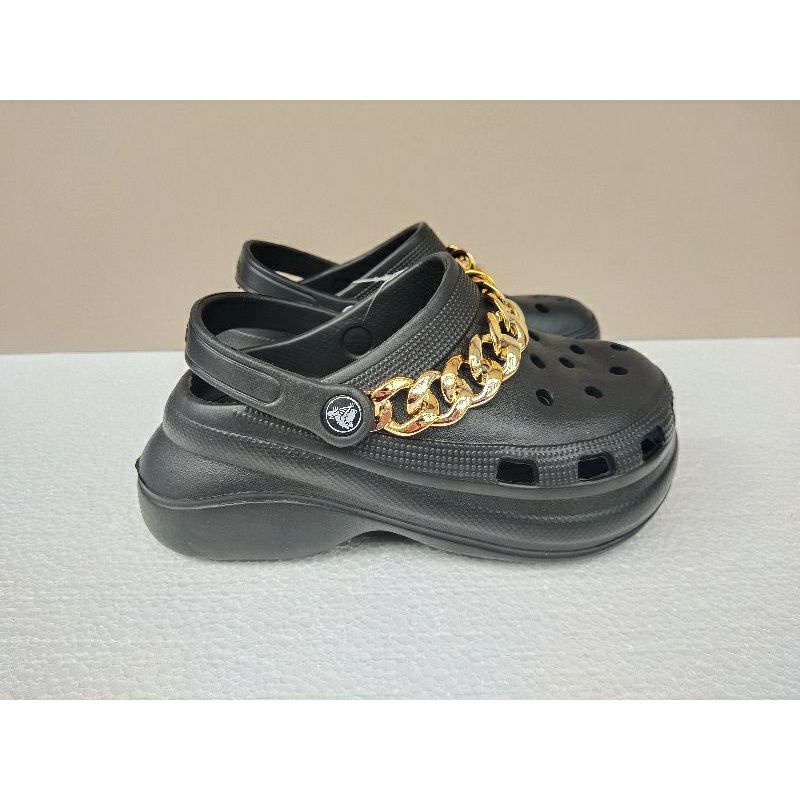 CROCS FASHION BAE RANTAI GOLD 6cm / CHAINS