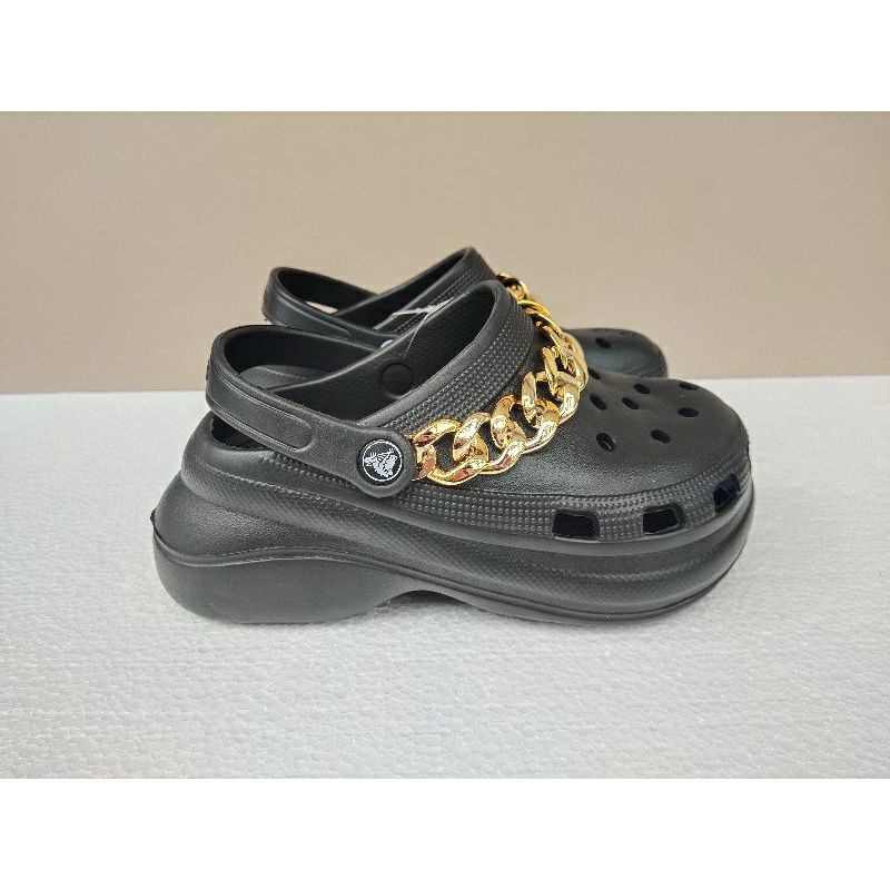 CROCS FASHION BAE RANTAI GOLD 6cm / CHAINS