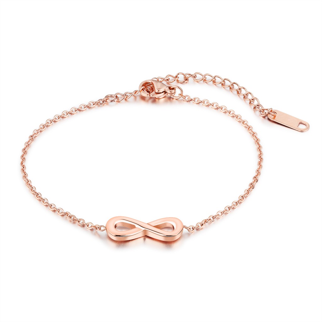 Gelang Infinity Wanita Aksesoris Titanium Korea Cocok Hadiah GK025 simple elegant