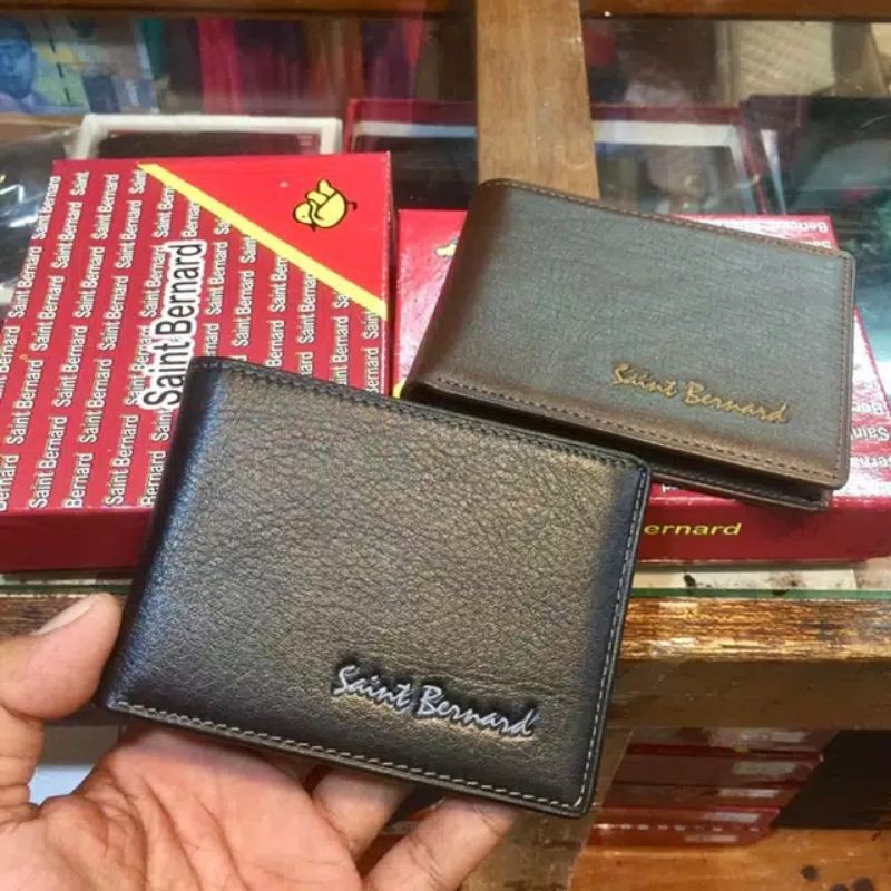 Dompet kulit asli saint bernard
