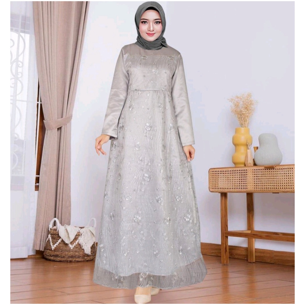 RED LOVE 136/(TERMURAH) GAMIS TILE BRUKAT MUTIARA PESTA / GAMIS TILE BRUKAT MUTIARA TERBARU / GAMIS TILE BRUKAT MUSLIMAH/ GAMIS MAXI FASHIE MUSLIMAH / GAMIS MAXSI TEEBARU