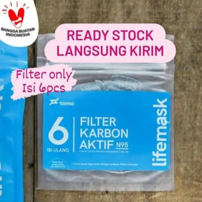 Filter masker tomo refill filter carbon isi ulang tomo lifemask
