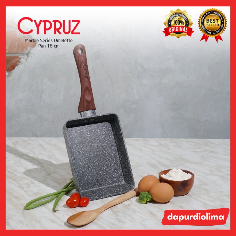 Cypruz Marble Series Omelette Pan 18 cm