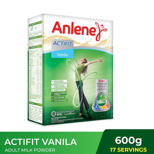 Susu Anlene Actifit Vanilla 600gr  - Nutrisi Tulang, Sendi, dan Otot//Anlene Chocolate//Susu Anlene