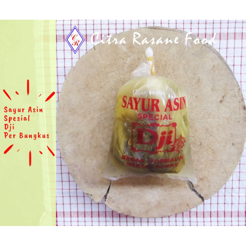 

Sayur Asin / Sawi Asin Ham Choi Dji Spesial Halal Per Bungkus