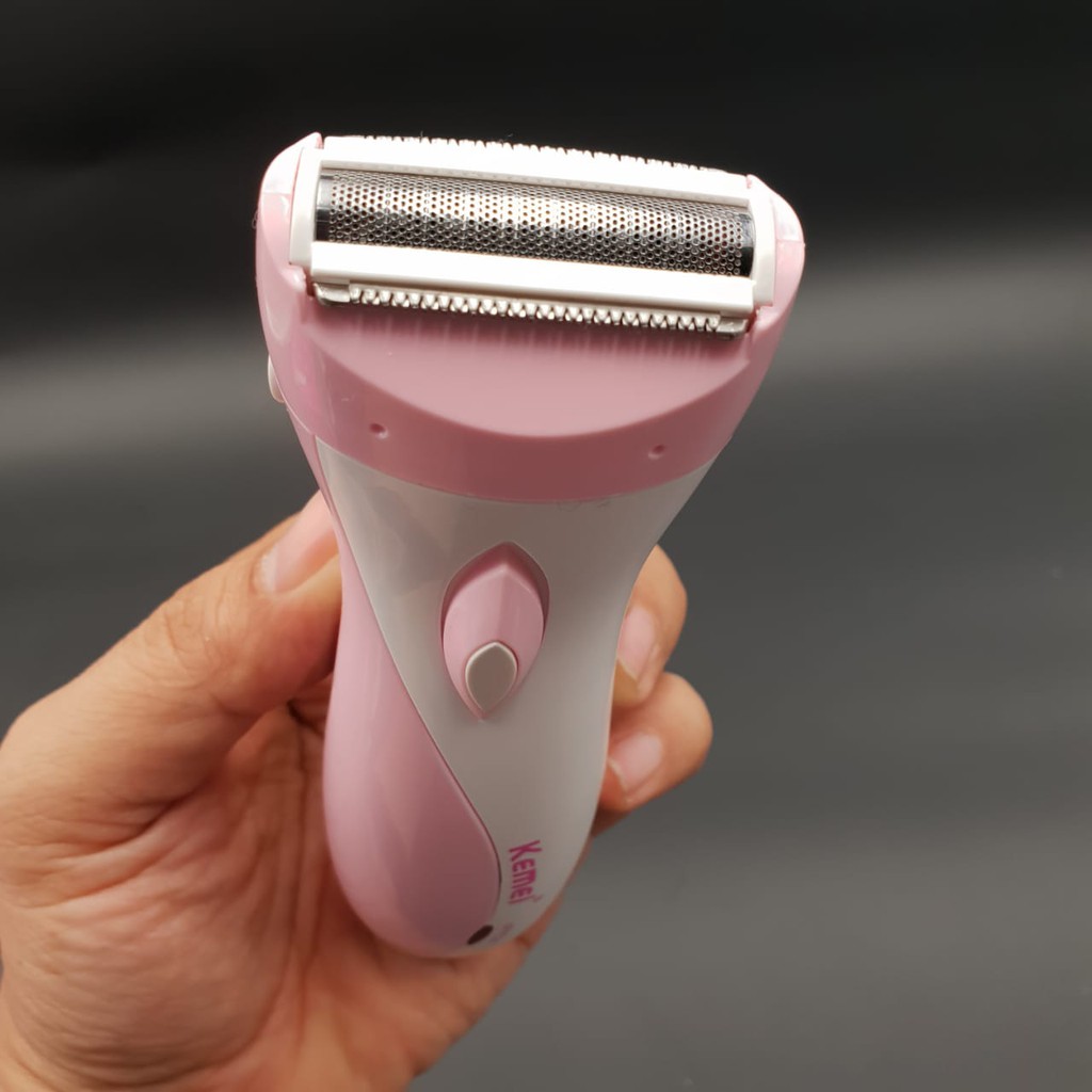 alat cukur rambut kemei km-3018 lady shaver pencukur bulu kaki dan ketiak