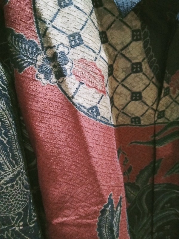 Kemeja Batik  Dobby Laseman Premium Lengan Panjang  Motif Pesik Kawung