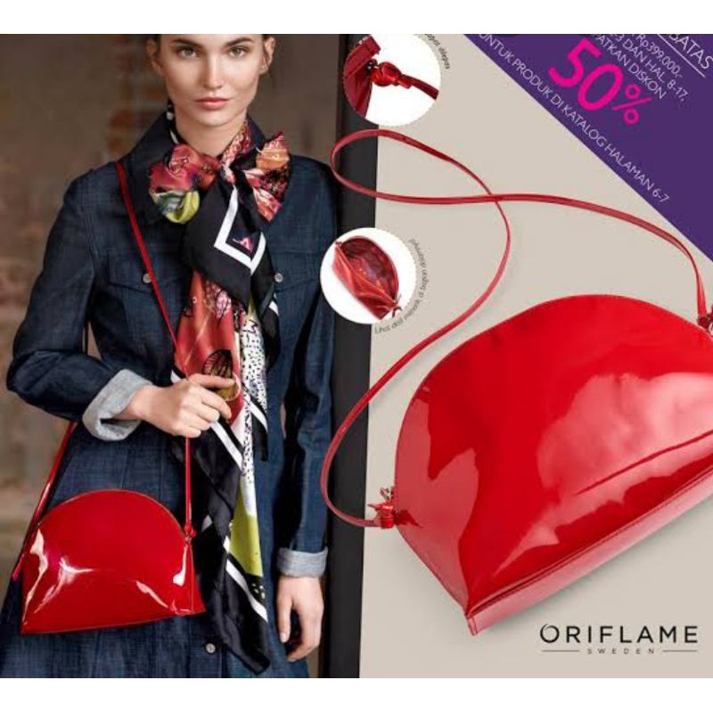Valentine Shoulder Bag || Tas Merah Mewah by Oriflame Ori
