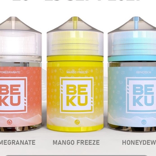 BEKU 60ML ORIGINAL POMEGRANATE MANGO FREEZE HONEYDEW AUTHENTIC