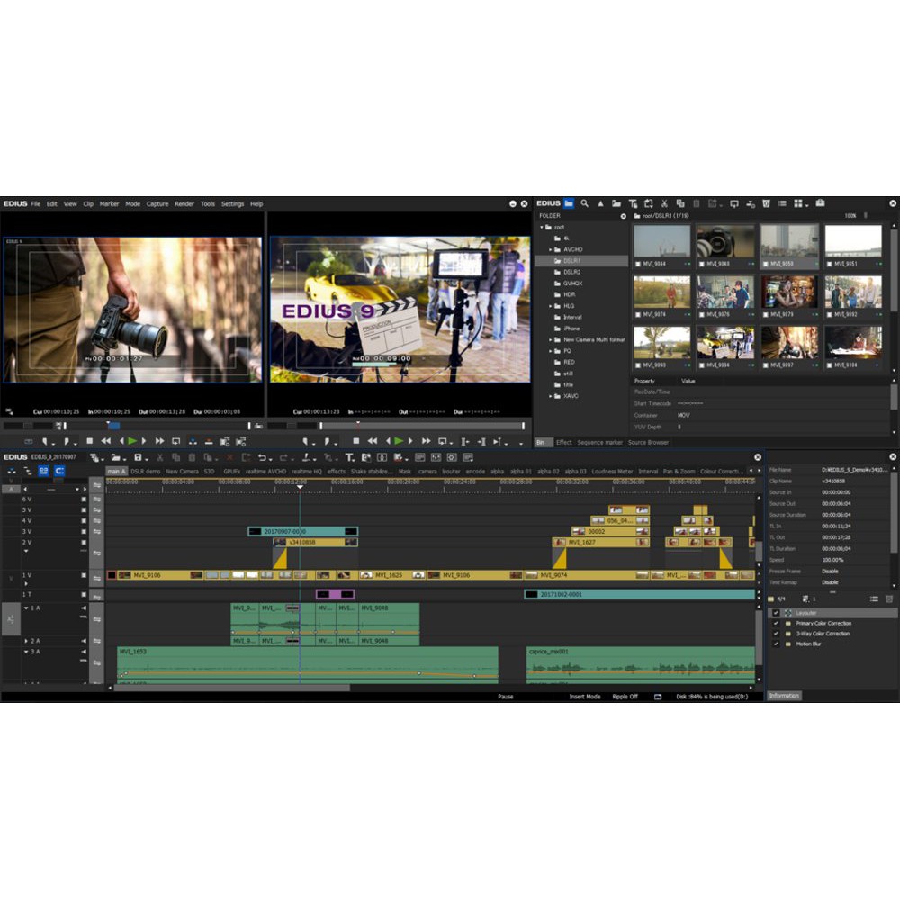 Video Editing Edius Pro 9 Full Version support Windows 10