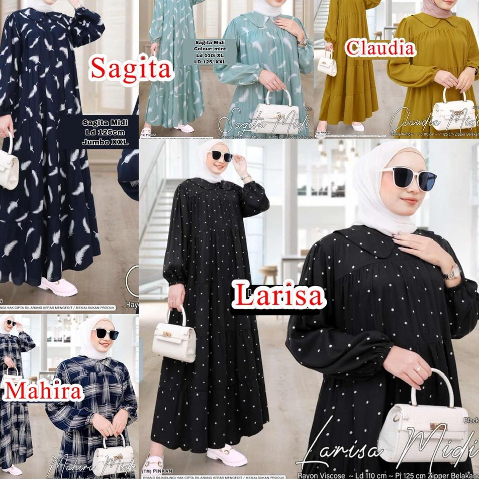 [GMK.01Jl22e] GAMIS RAYON PREMIUM - ELVITA ARETA POKY SONYA MAYRA DELISA NAIRA CLARA - DRESS RAYON V