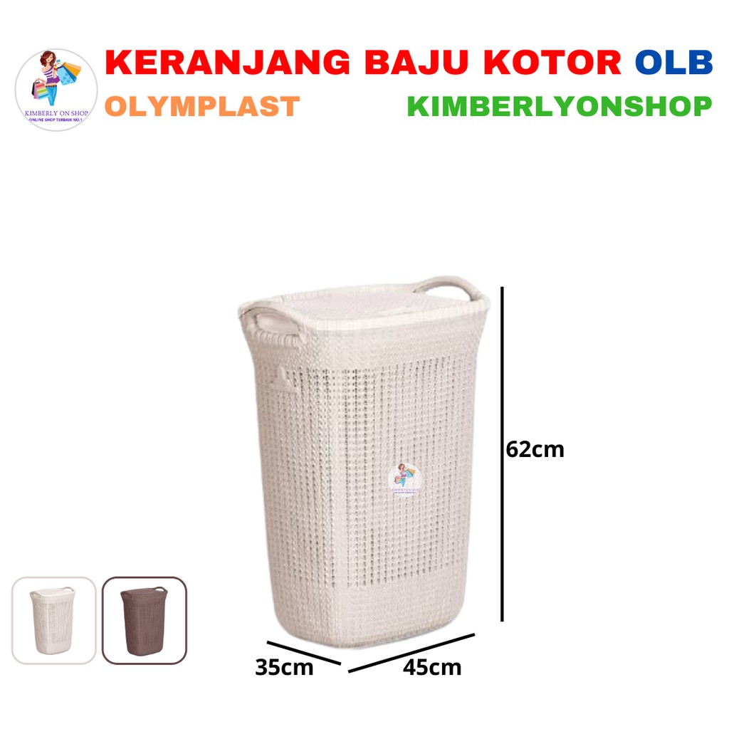 Kimberlyonshop Keranjang Baju Laundry Basket Plastik OLB - Olymplast