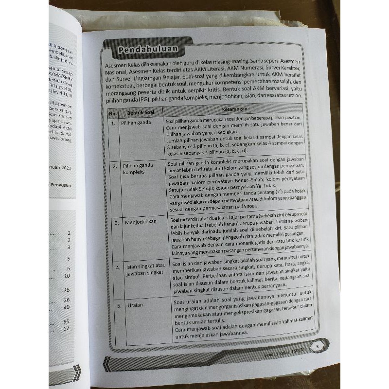 ORI buku teks smart asesmen kompetensi minimum level 1 untuk SD/mi kelas 2