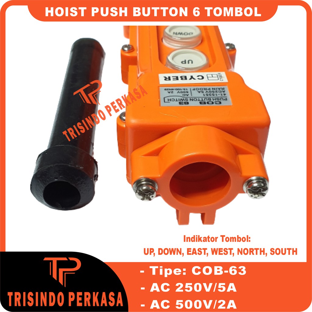 Hoist Push Button COB-63 6 Tombol