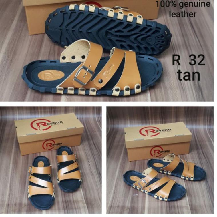 SANDAL PRIA KULIT ASLI_sandal kulit pria original / sandal terlaris / sandal pum eock / sandal asli 