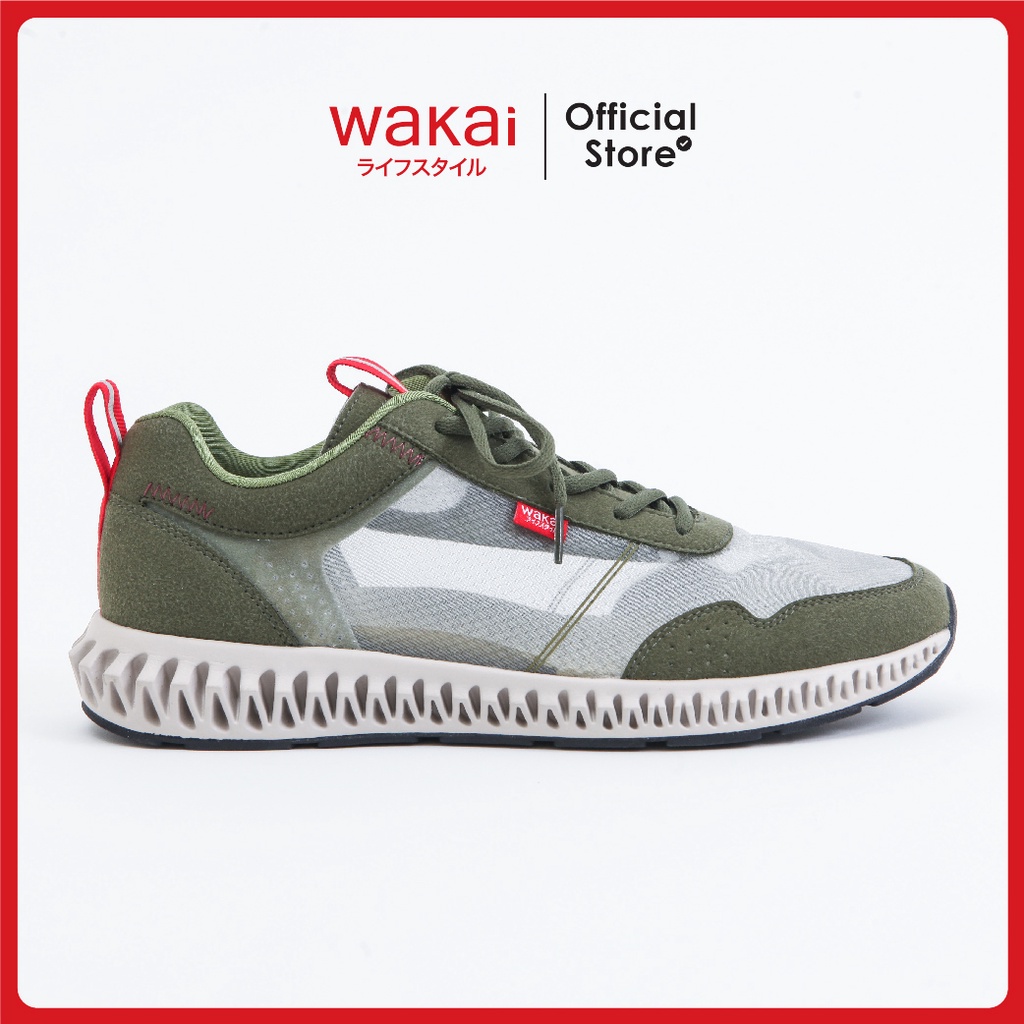 Wakai Hiro Sepatu Sneakers Men - Olive