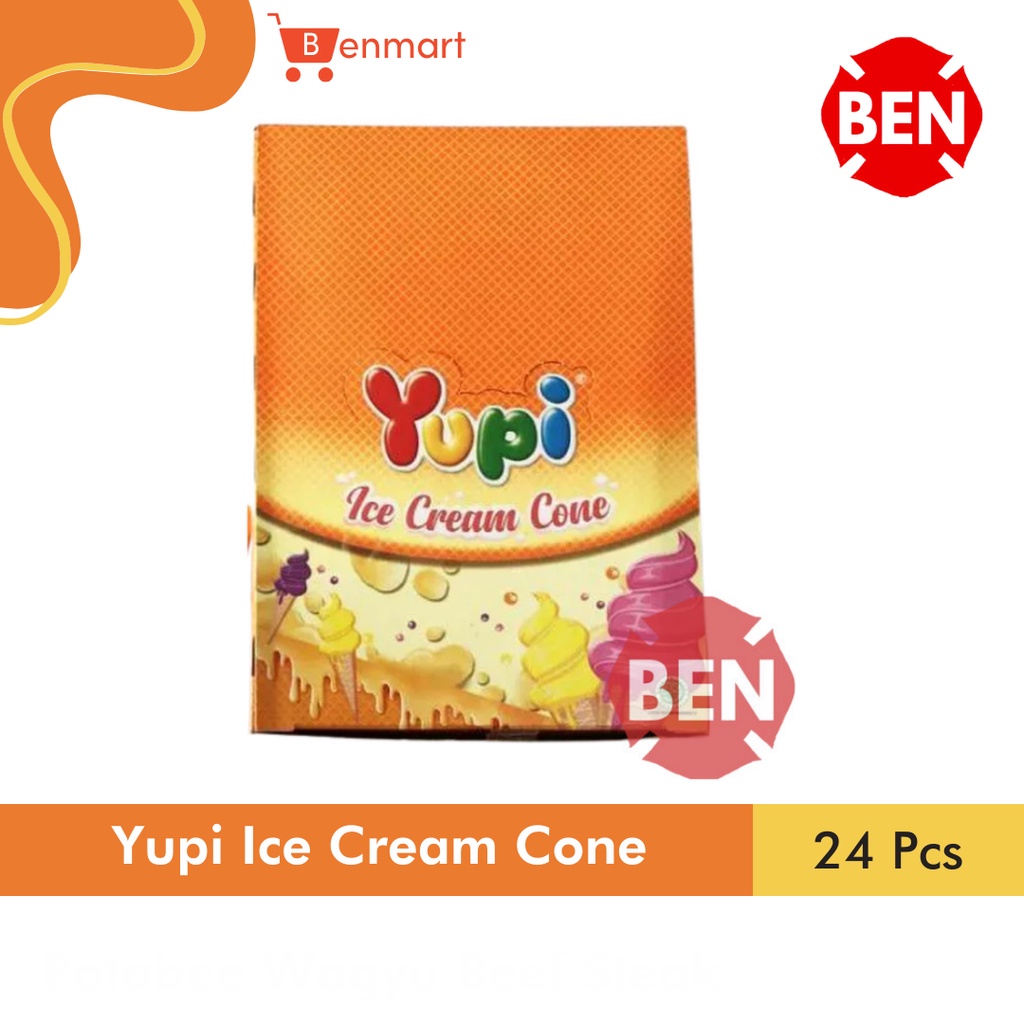 

Yupi Ice Cream Cone 1 Pak Box Dus 24 Pcs Permen Jelly Manis