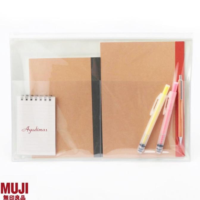 

Muji - One Side Translucent Folder With Pocket - Kantong Organizer Terlaris
