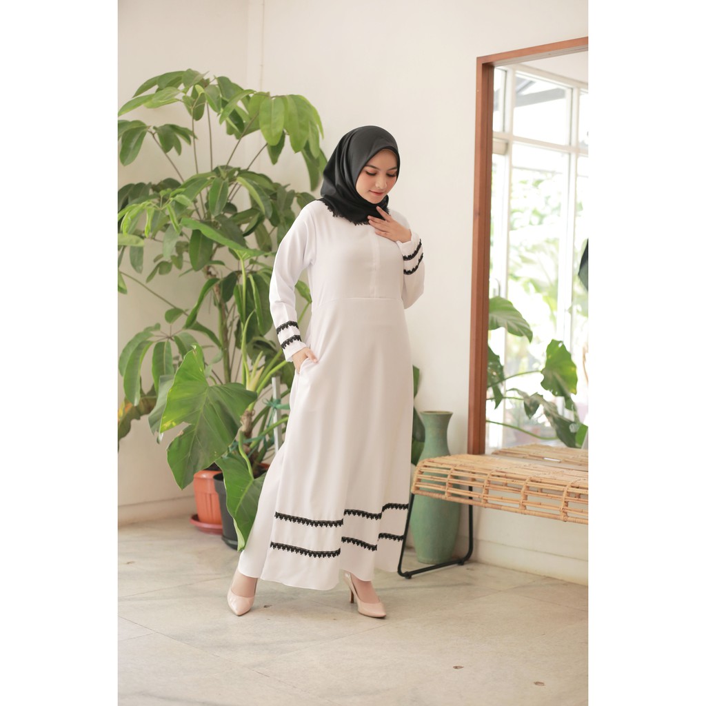 Gamis Putih Terbaru 2023 Gamis Mostcrep White Gamis Putih Gamis Umroh Gamis Lebaran 2023 Gamis Putih Wanita Kekinian Gamis Terbaru  gamis putih jumbo Gamis Remaja Brukat Gamis Jumbo Kondangan