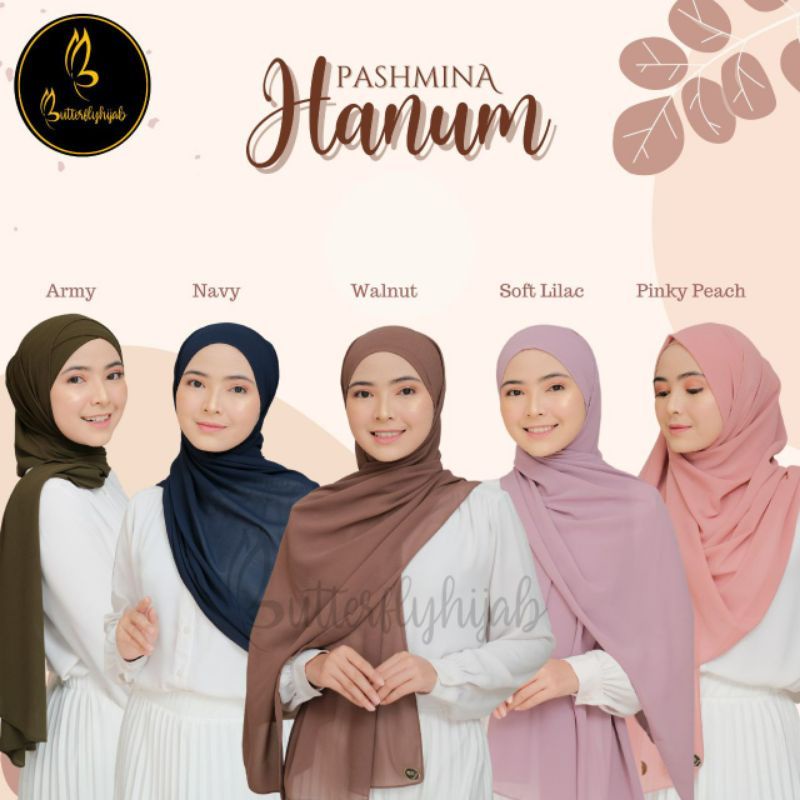 HIJAB PASHMINA HANUM BUTTERFLY HIJAB • ORIGINAL