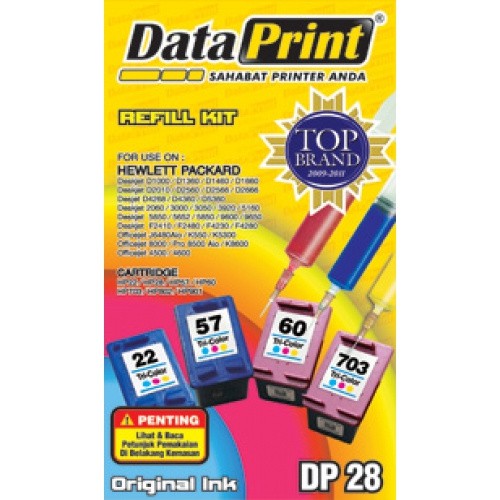 Refill Kit Data Print DP 28 Color For HP