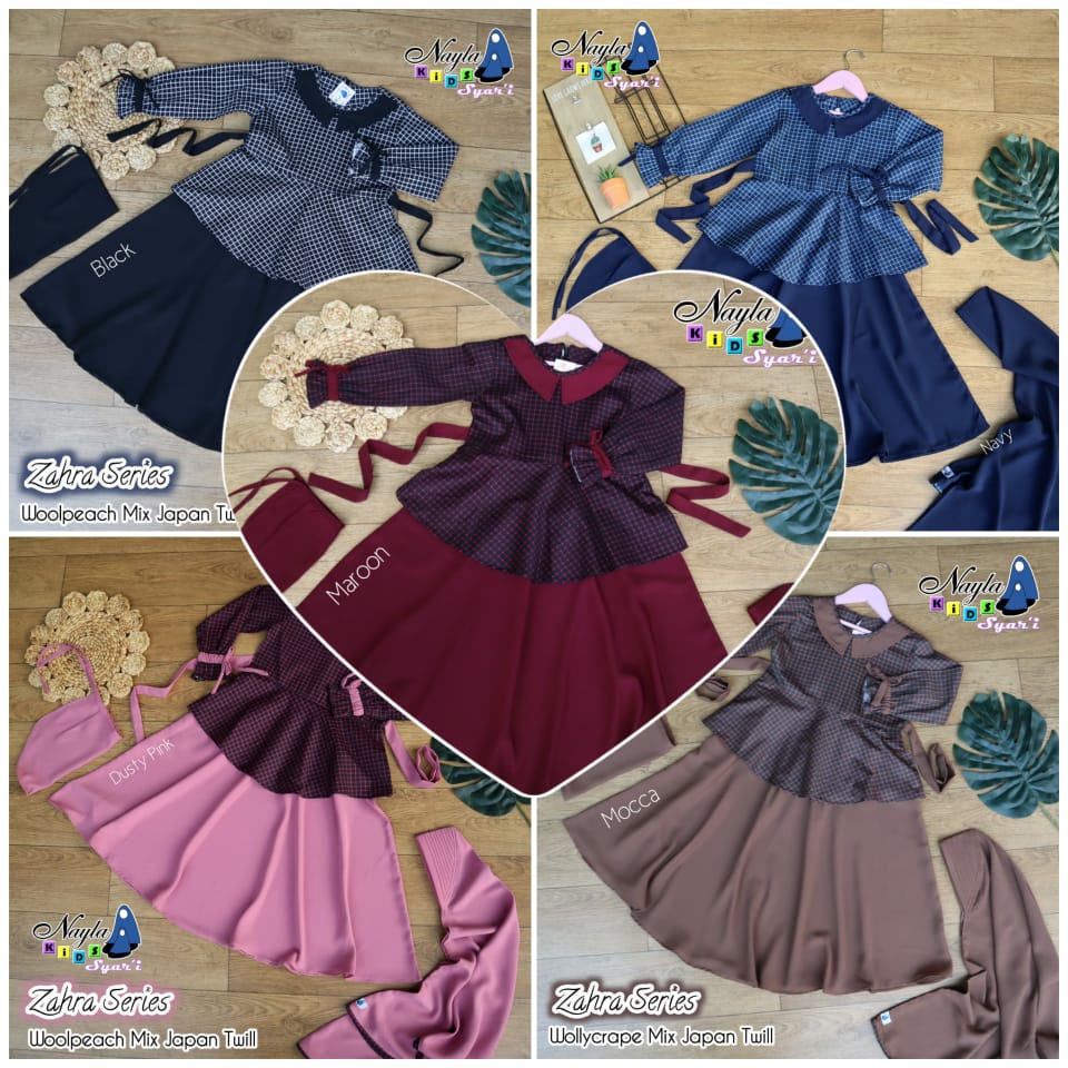 Gamis Anak Zahra Kotak By Nayla Kids