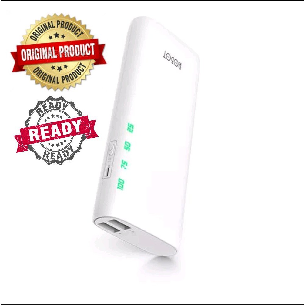 Powerbank Robot RT130 kapasitas 10000mah original by VIVAN