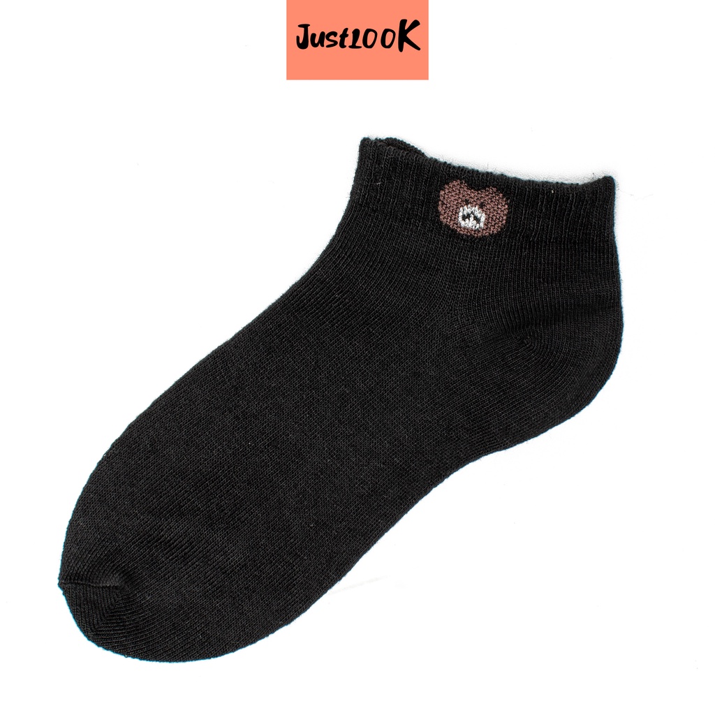 JustLook Kaos Kaki Brown Pendek Model Semata Kaki - Kaos Kaki Ankle Brown Import High Quality-1