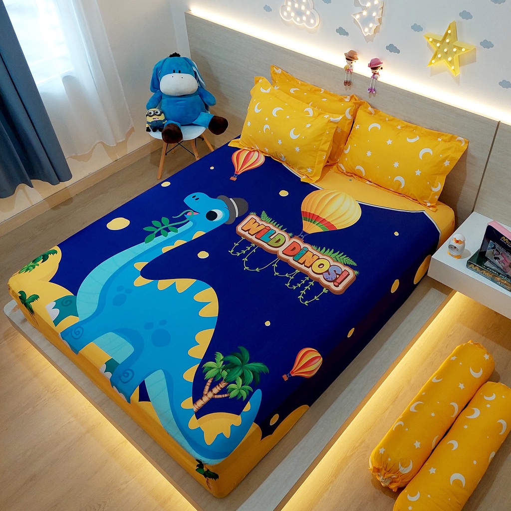 RG Sprei Full Printing Panel Bahan Katun Organik Tinggi 30 ukuran Besar / size 120 x 200 x 30 / Sprei Digital Printing HD Printing / Sprei Karakter Anak / Sprei Katun Organik / Sprei Single