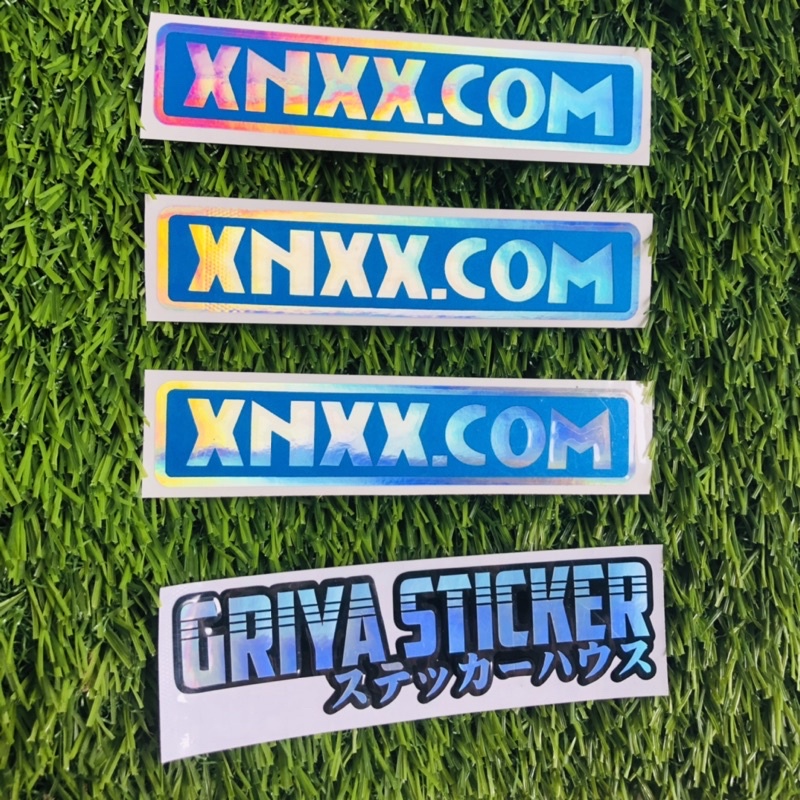 Sticker cutting XNXX.COM stiker hologram viral