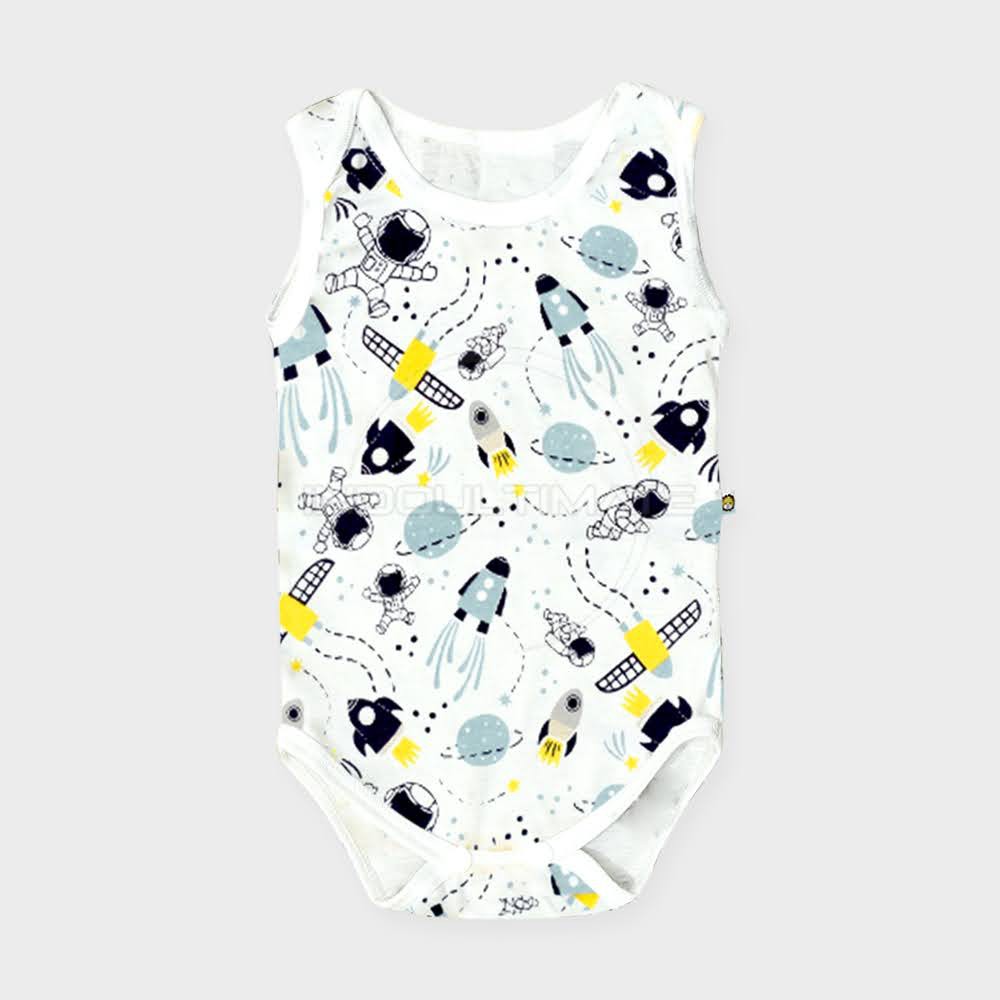 Jumper Bayi Lengan Kutung COTTON BABY LEON Jumpsuit Anak Bayi Balita BodySuit Baju Bayi BC-024SK-1