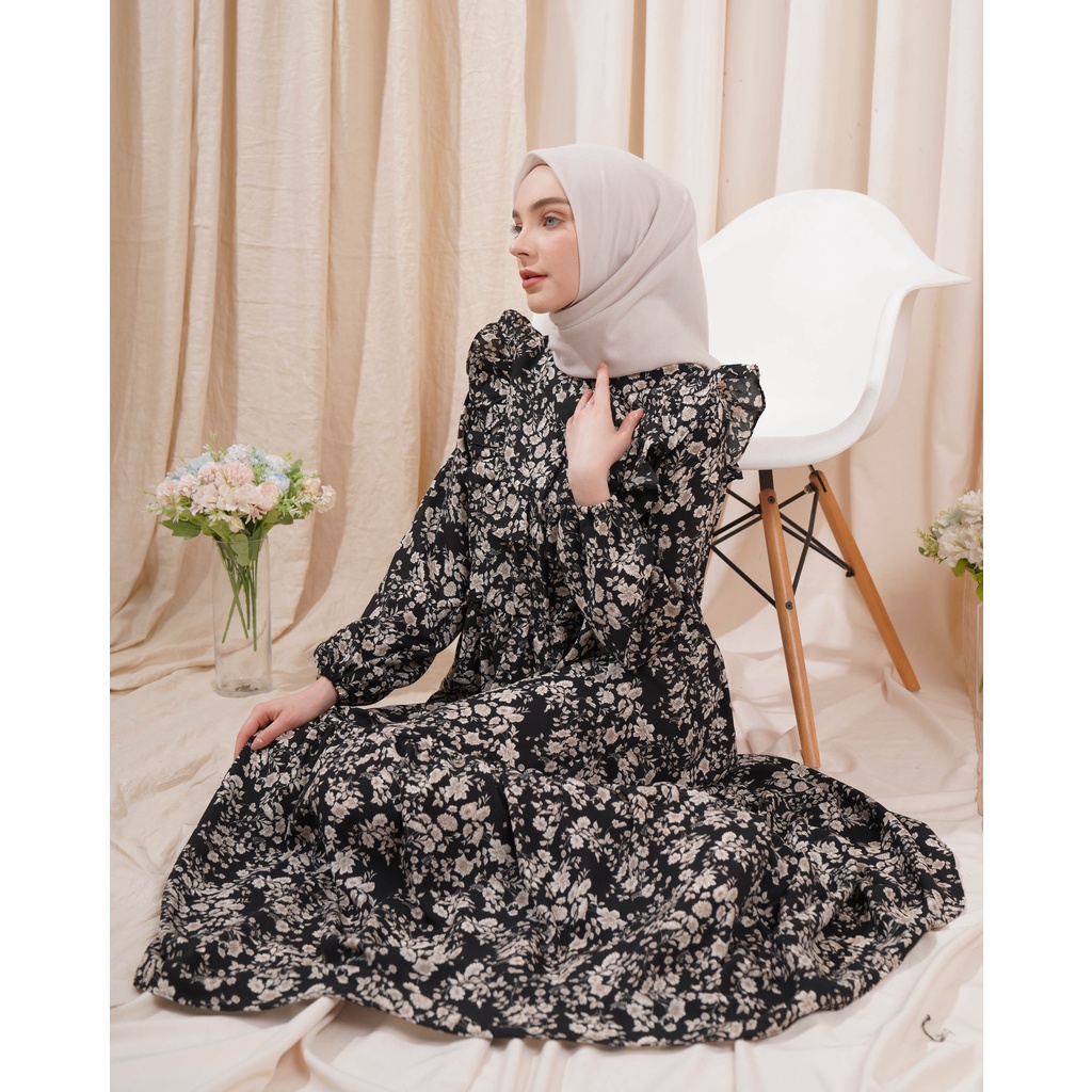 QUEENA DRESS BUSUI JUMBO LONG GAMIS ANTI KUSUT BAHAN ADEM