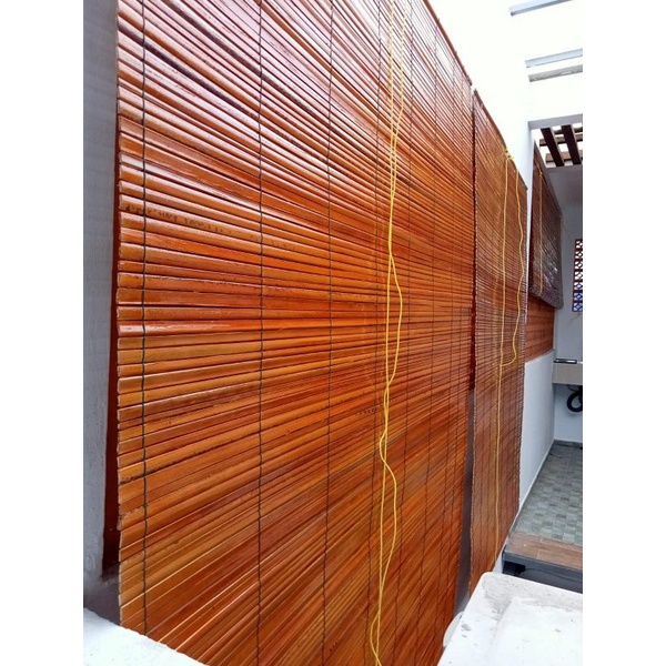 krey gulung Tirai Bambu full pliture outdoor No7