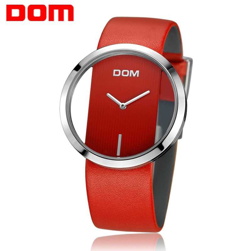 Jam Tangan Wanita DOM LP205 Digital Merah Rubber Waterproof Original