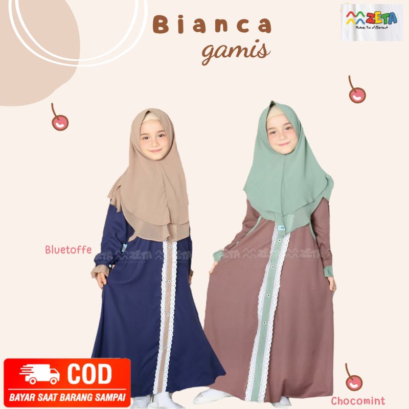 ZETA GAMIS POLOS BAHAN MADAME SEXY SET JILBAB CERUTTY BIANCA SERIES HOMEDRESS BASIC POLOS ANAK PEREM