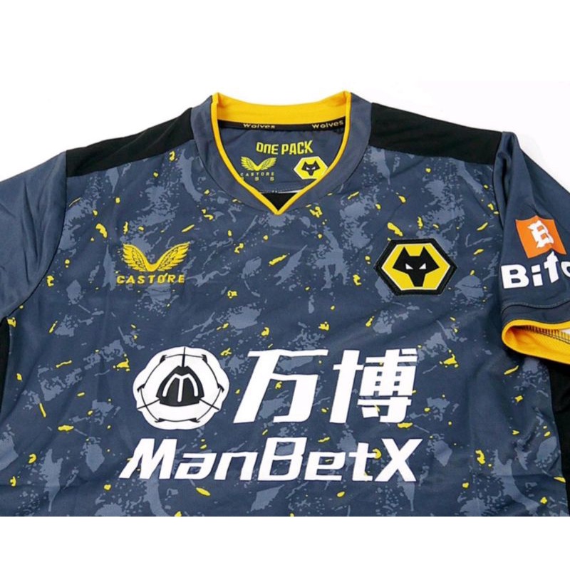 JERSEY WOLVES WOLVERHAMPTON AWAY NEW MUSIM 21 22 2021 2022 GO GRADE ORIGINAL