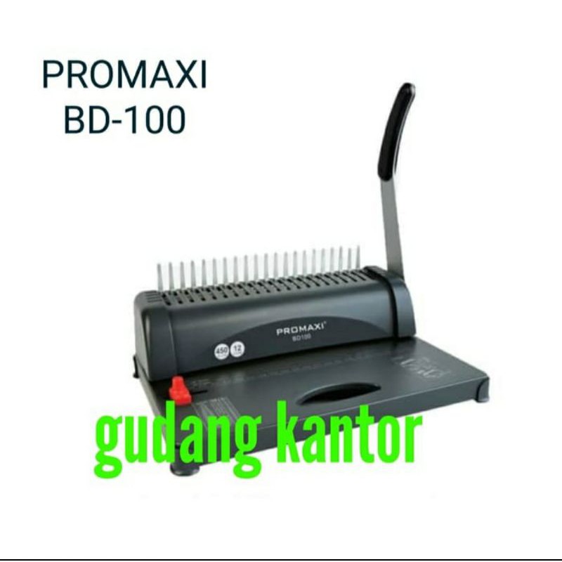 

Alat Mesin Binding PROMAXI BD100 Original & Garansi Resmi / Jilid Spiral Plastik BD-100