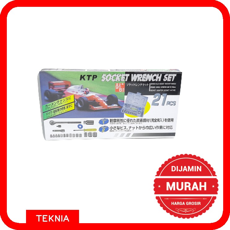 Kunci Sok Set 21 pcs KTP - Kunci Pas Socket