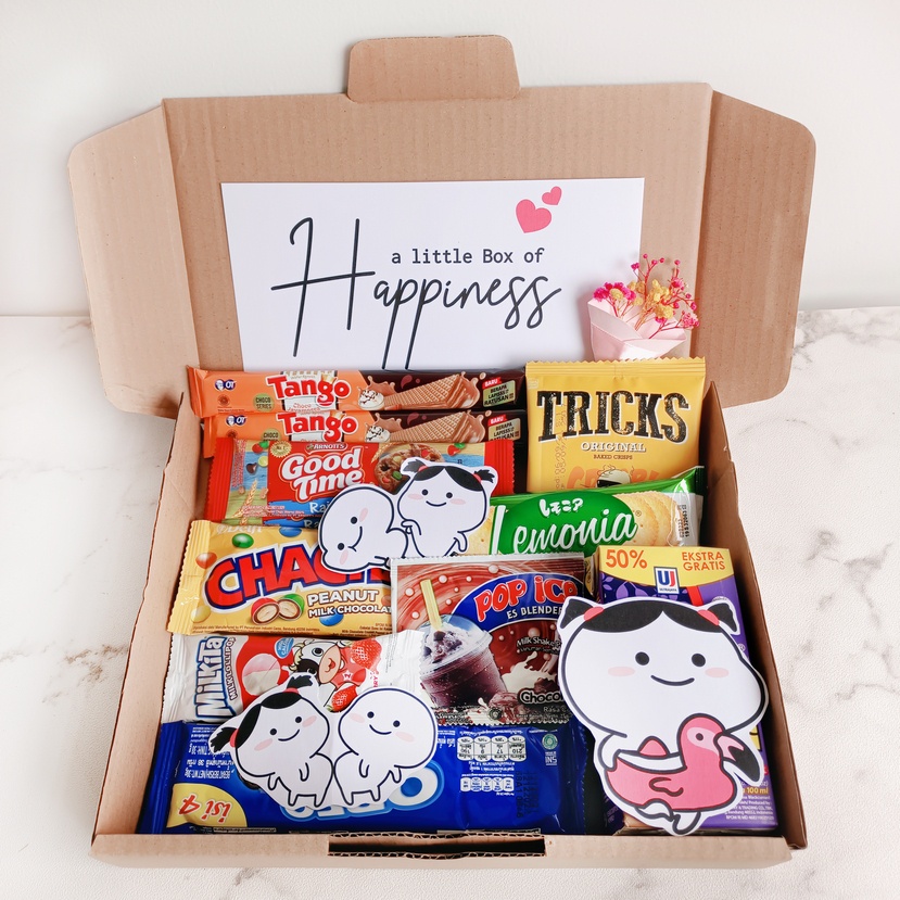 

Hampers Snack Paket Gift Box Kado Ultah Character Pentol Flamingo