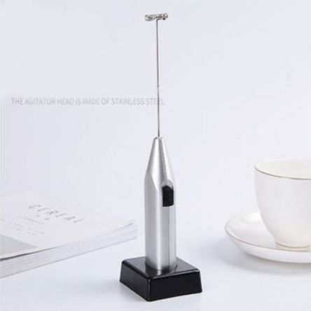 0jgyg77 Mixer Elektrik Mini Untuk Telur Kopi Dalgona Susu Silver Milk Frother - Tanpa Baterai 56Ye45