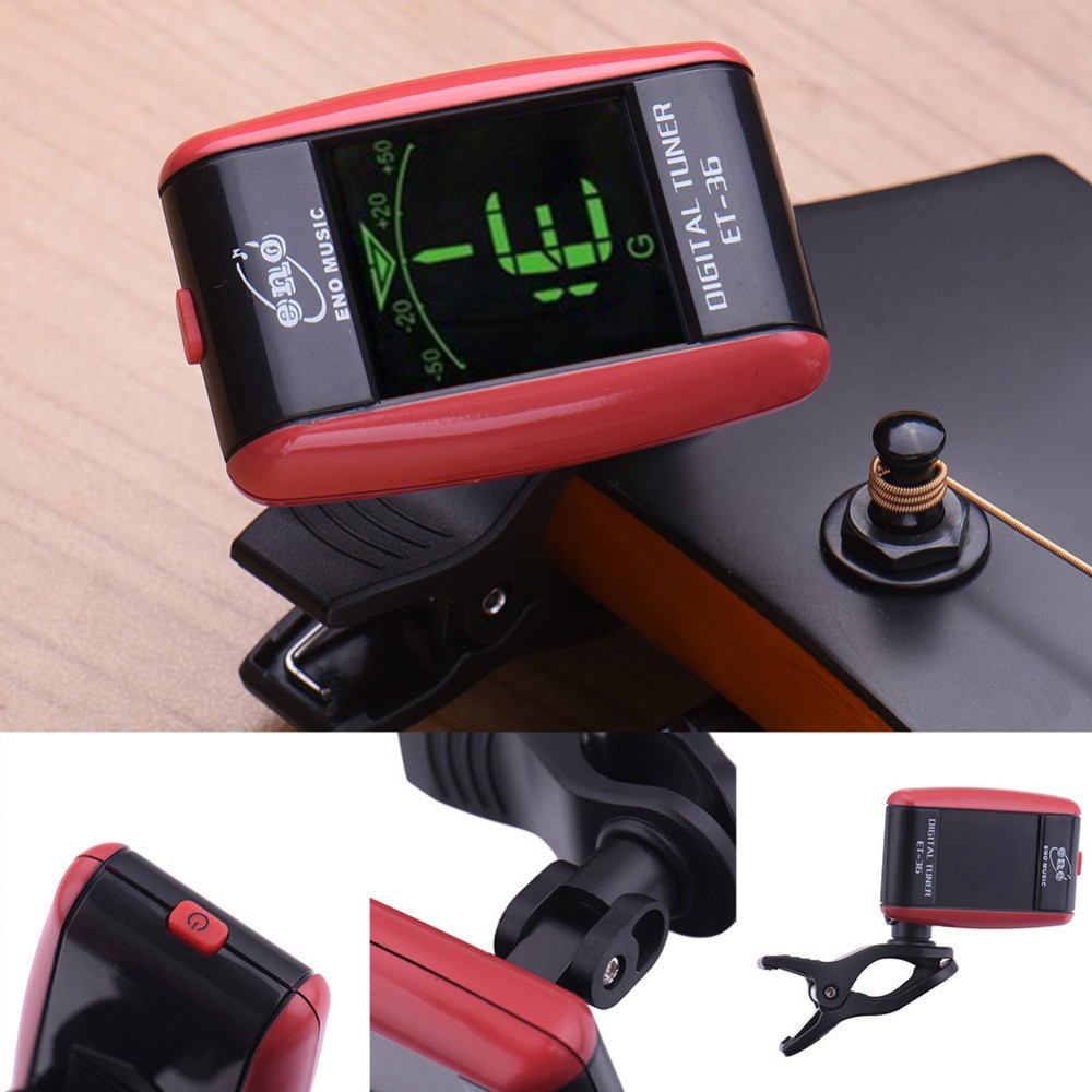 Tuner Guitar Eno ET-36 Clip-on Tuning for Gitar, Bass, Ukulele