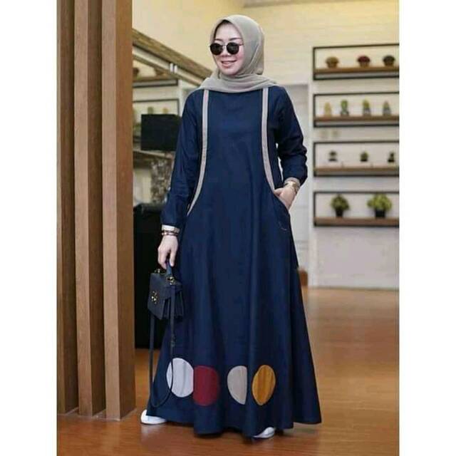 Gamis Syar'i, Gamis 2022, Gamis Murah, Gamis Modern, Gamis Syar'i Modern, Gamis Terbaru, Gamis Ninos, Gamis Sherly Size S M L XL XXL XXXL Jumbo, Khalisa Collection-4