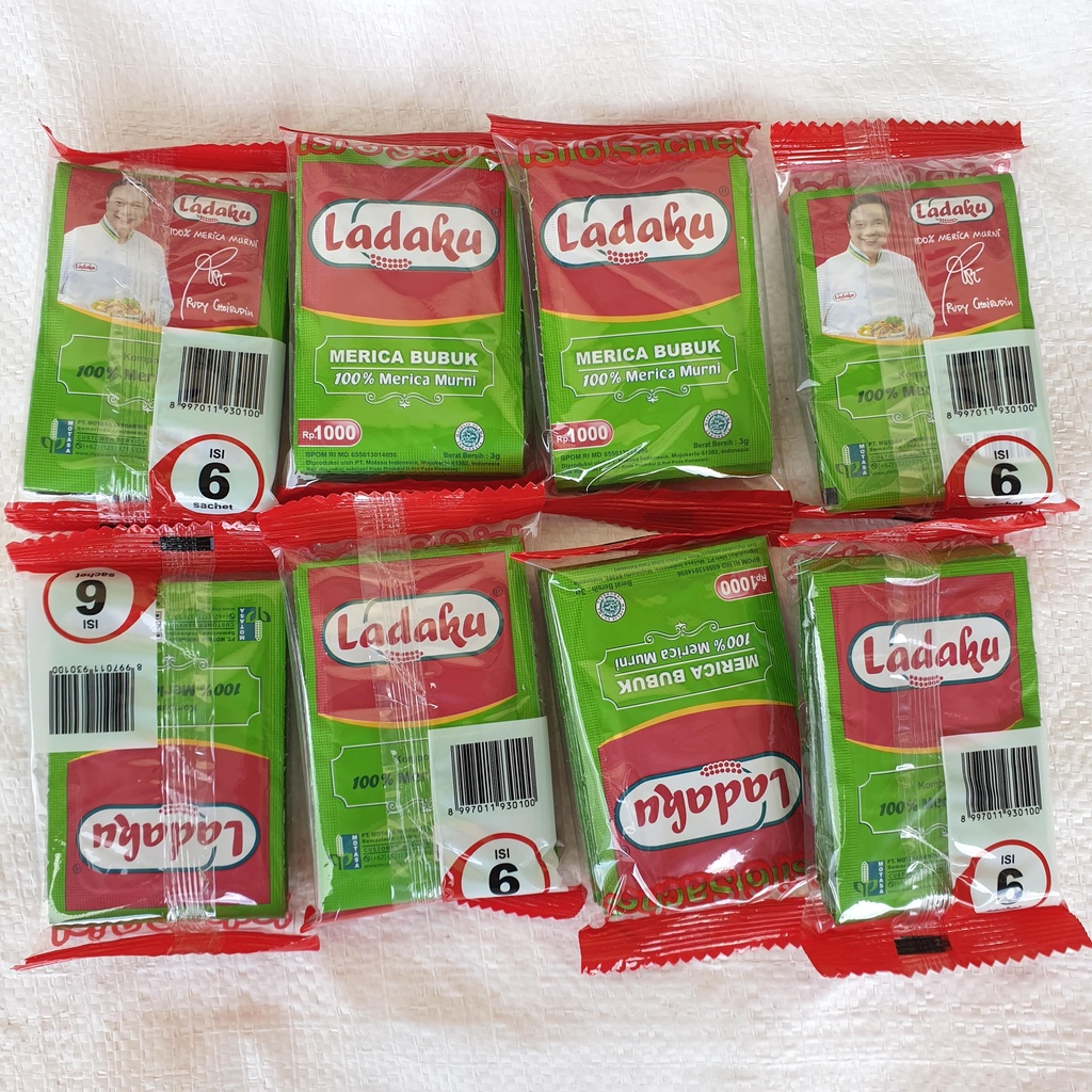 [Pack] Bumbu Masak Instan Lada Bubuk Ladaku isi 72 pcs - LADAKU