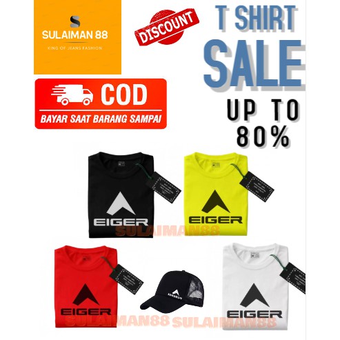 Baju Kaos Eiger/Kaos Eiger/Baju Kaos/Baju Kaos Casual/Kaos Sport/Baju Kaos Terlaris/Baju Kaos Termur