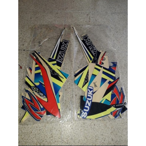 (siap kirim) striping sticker suzuki Satria R 120 Lumba 2003 - satria 120 R lumba