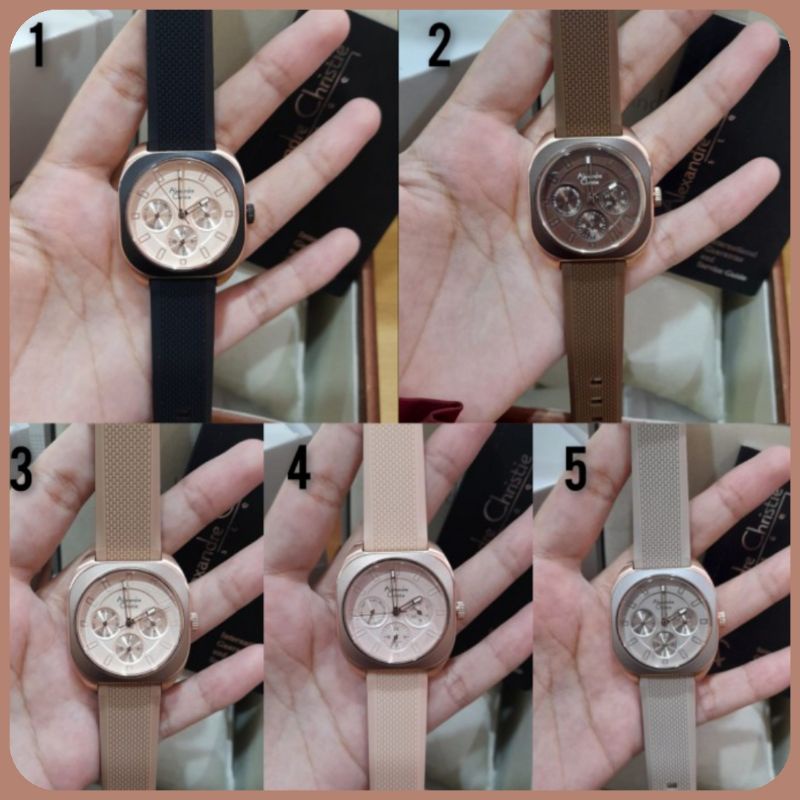 Jam Tangan Wanita Alexandre Christie 2990 AC 2990 AC2990 Rubber