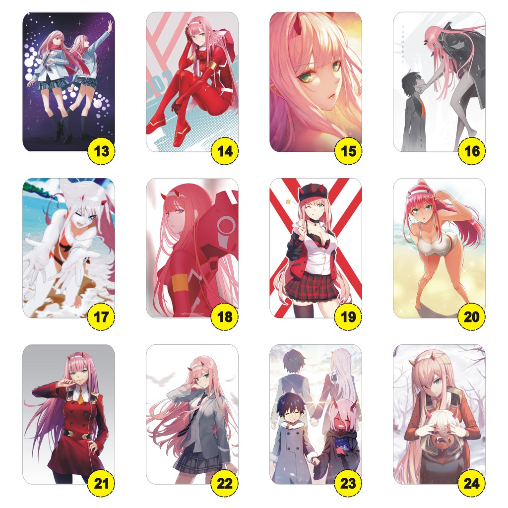 print cetak Poster custom Anime zero two Darling in the FranXX full colour hd-2