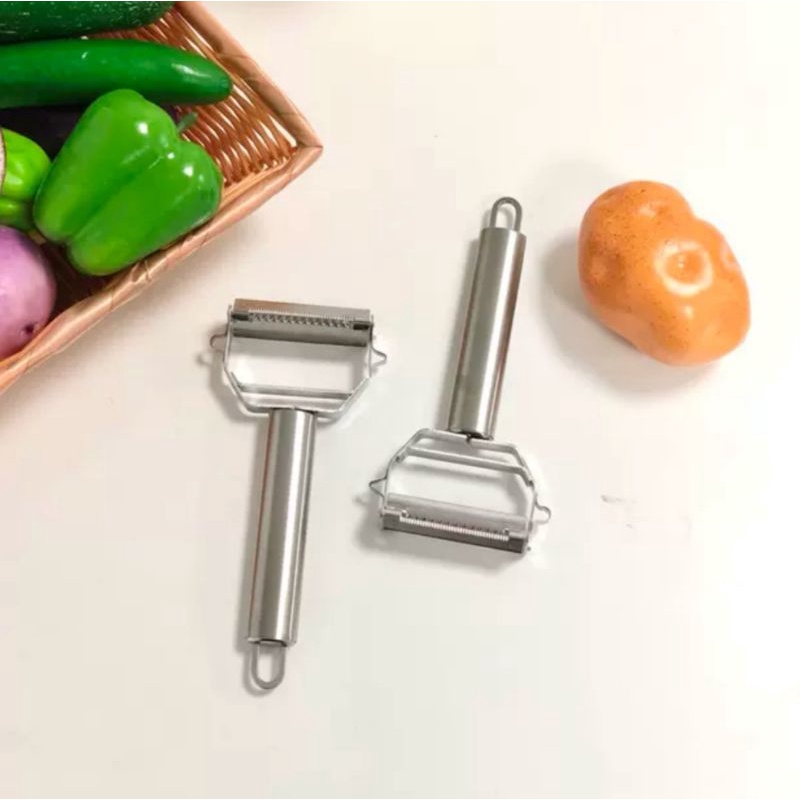 parutan buah dan sayuran bahan steinless steel / peeler