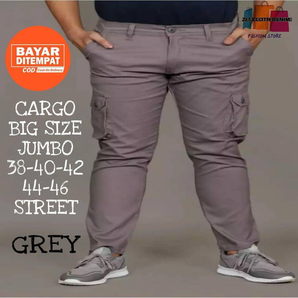 Celana Panjang Pria /Celana Cargo panjang big size 36-50/COD BAYAR DI TEMPAT/Celana Pria Jumbo/Celana Pria