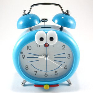 (250 gr) Jam Weker Beker Alarm Karakter Doraemon Hello Kitty Keroppi Suara Kring Sangat Nyaring